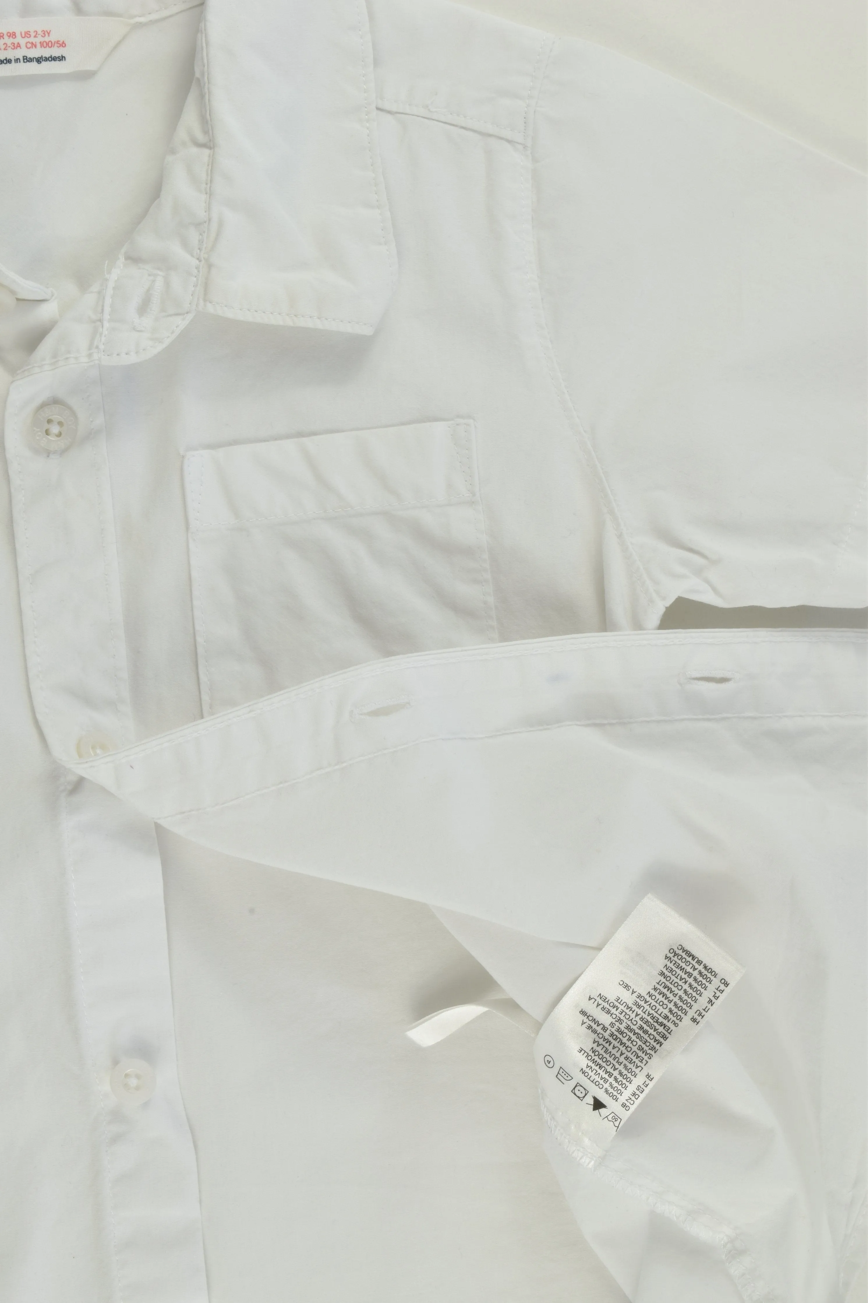 H&M Size 3 (98 cm) White Shirt